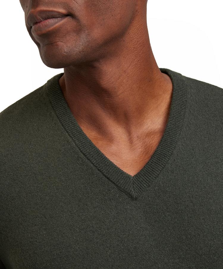 Falke Falke Lambswool V-Neck Strickpullover Herren - loden (7900) - 3 | SportScheck