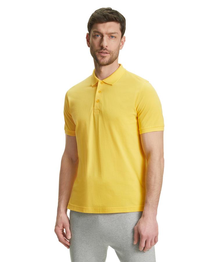 Falke Falke Pima Piqu&eacute; Polo Poloshirt Herren - bright sun (1031) - 0 | SportScheck