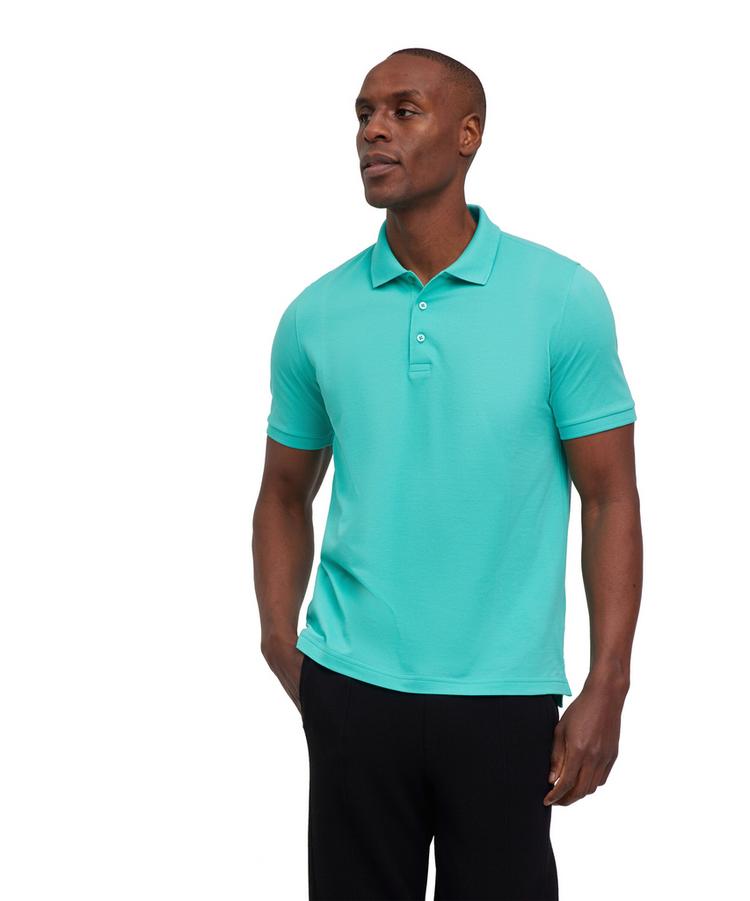 Falke Falke Pima Piqu&eacute; Polo Poloshirt Herren - aqua (6984) - 0 | SportScheck