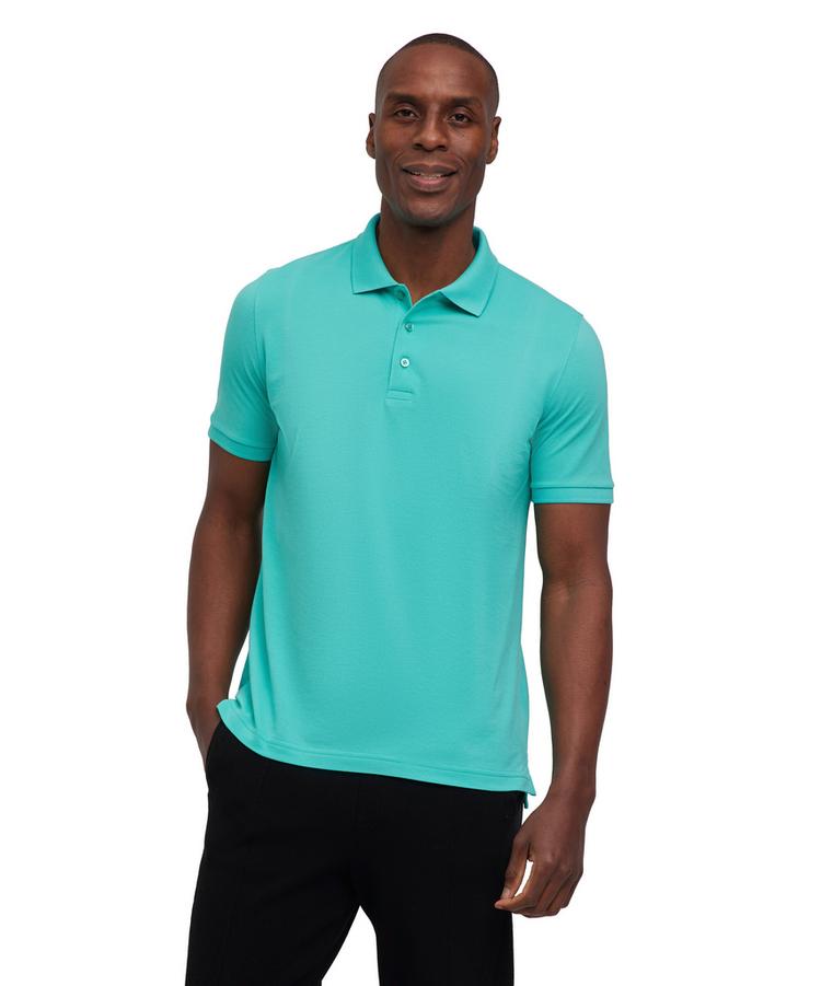 Falke Falke Pima Piqu&eacute; Polo Poloshirt Herren - aqua (6984) - 0 | SportScheck