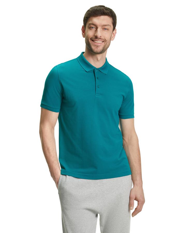 Falke Falke Pima Piqu&eacute; Polo Poloshirt Herren - petrol (7303) - 0 | SportScheck