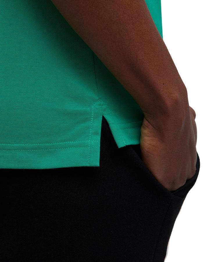 Falke Falke Pima Piqu&eacute; Polo Poloshirt Herren - emerald (7981) - 3 | SportScheck