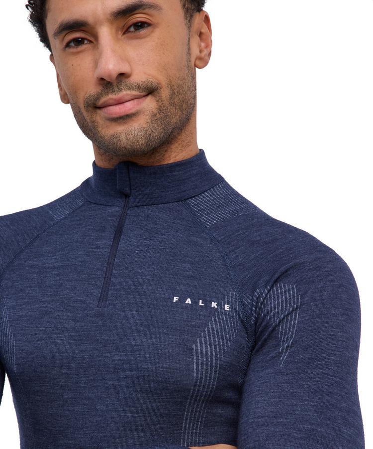 Falke Falke Longsleeve Zip Funktionsshirt Herren - space blue (6116) - 1 | SportScheck