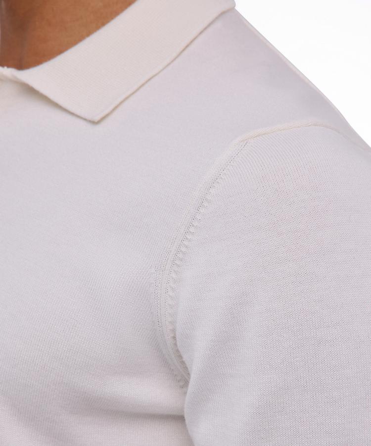 Falke Falke Cotton Polo Shirt Poloshirt Herren - off-white (2040) - 1 | SportScheck