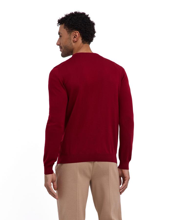 Falke Falke Merino X-Fine Crew Neck Strickpullover Herren - red velvet (8264) - 0 | SportScheck
