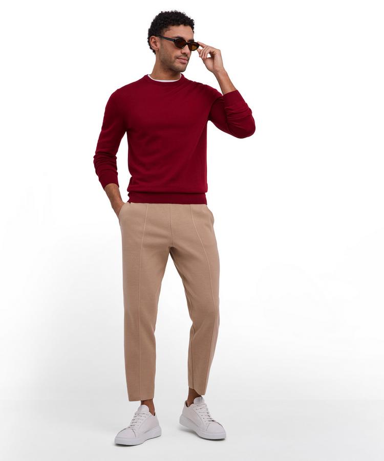 Falke Falke Merino X-Fine Crew Neck Strickpullover Herren - red velvet (8264) - 0 | SportScheck