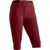Maier Sports Lulaka Capri Loop Funktionsshorts Damen - Rot4541