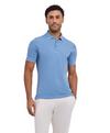 Falke Pima Piqu&eacute; Polo Poloshirt Herren - sky blue (6876)