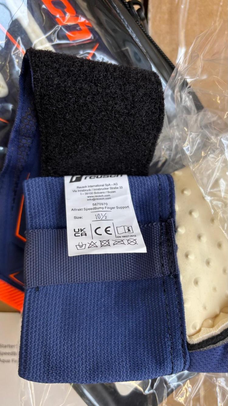 Reusch Reusch Attrakt SpeedBump Support Torwarthandschuhe - 4408 premium blue/shock orange - 6 | SportScheck