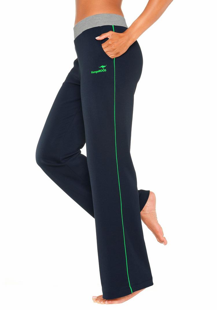 KangaROOS KangaROOS Relaxhose Sweathose Damen - marine-gr&uuml;n-gr&uuml;n - 0 | SportScheck