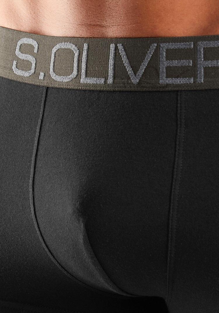 S.OLIVER S.OLIVER Hipster Unterhose Herren - schwarz-khaki - schwarz-bordeaux - schwarz-anthrazit - 1 | SportScheck