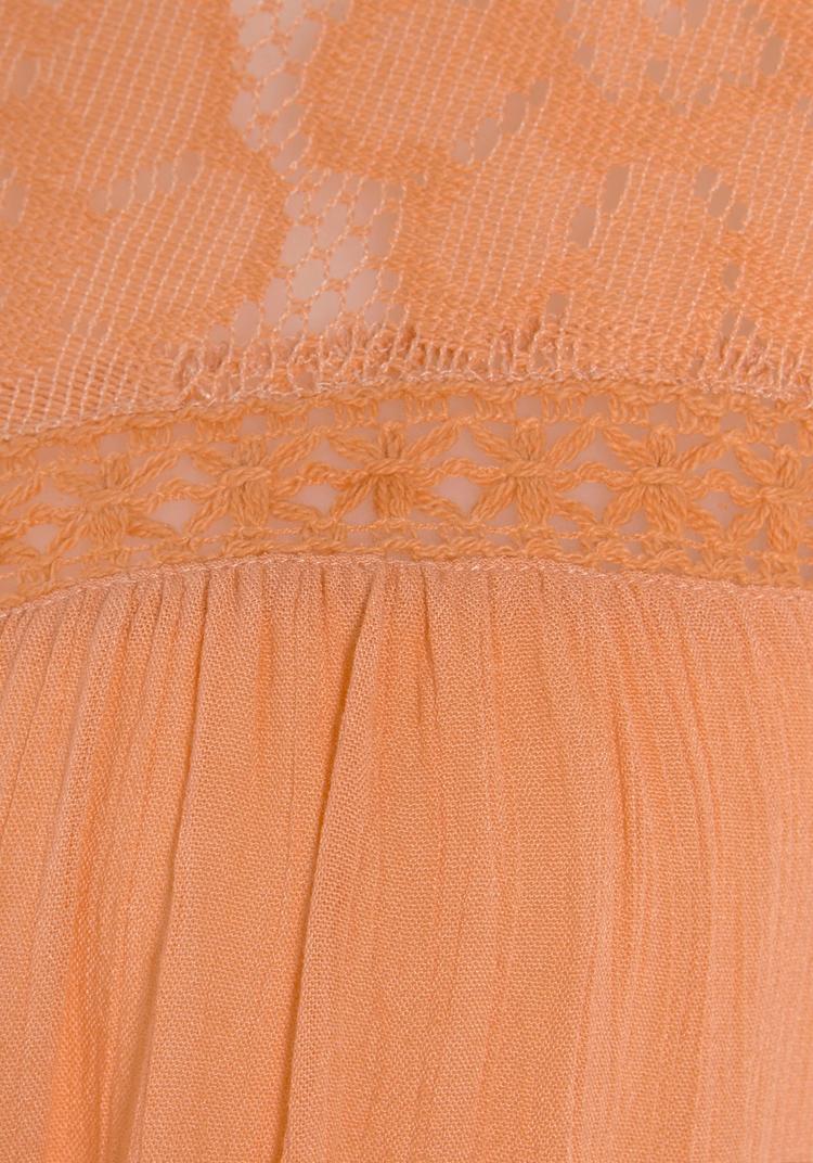 Buffalo Buffalo Crepebluse Langarmbluse Damen - bright peach - 0 | SportScheck