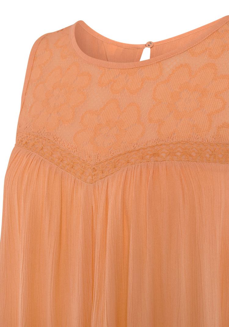 Buffalo Buffalo Crepebluse Langarmbluse Damen - bright peach - 1 | SportScheck