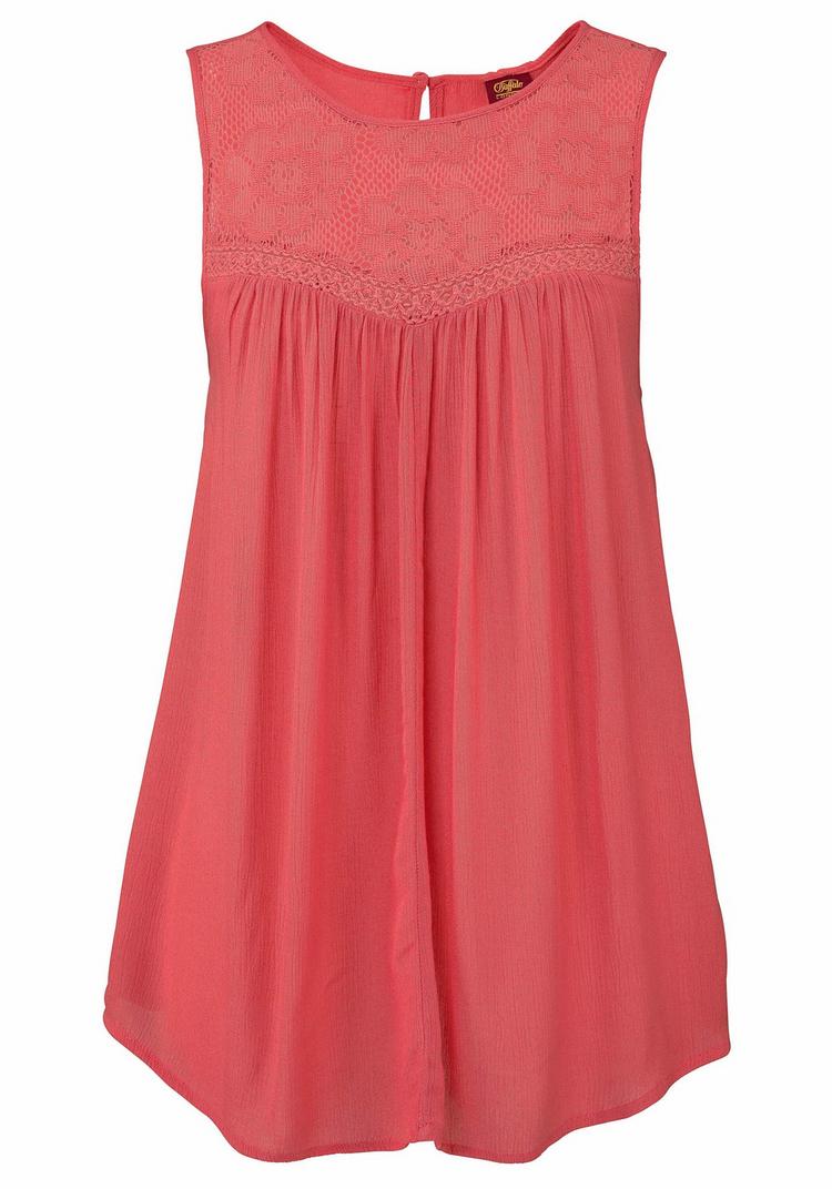 Buffalo Buffalo Crepebluse Langarmbluse Damen - koralle - 0 | SportScheck