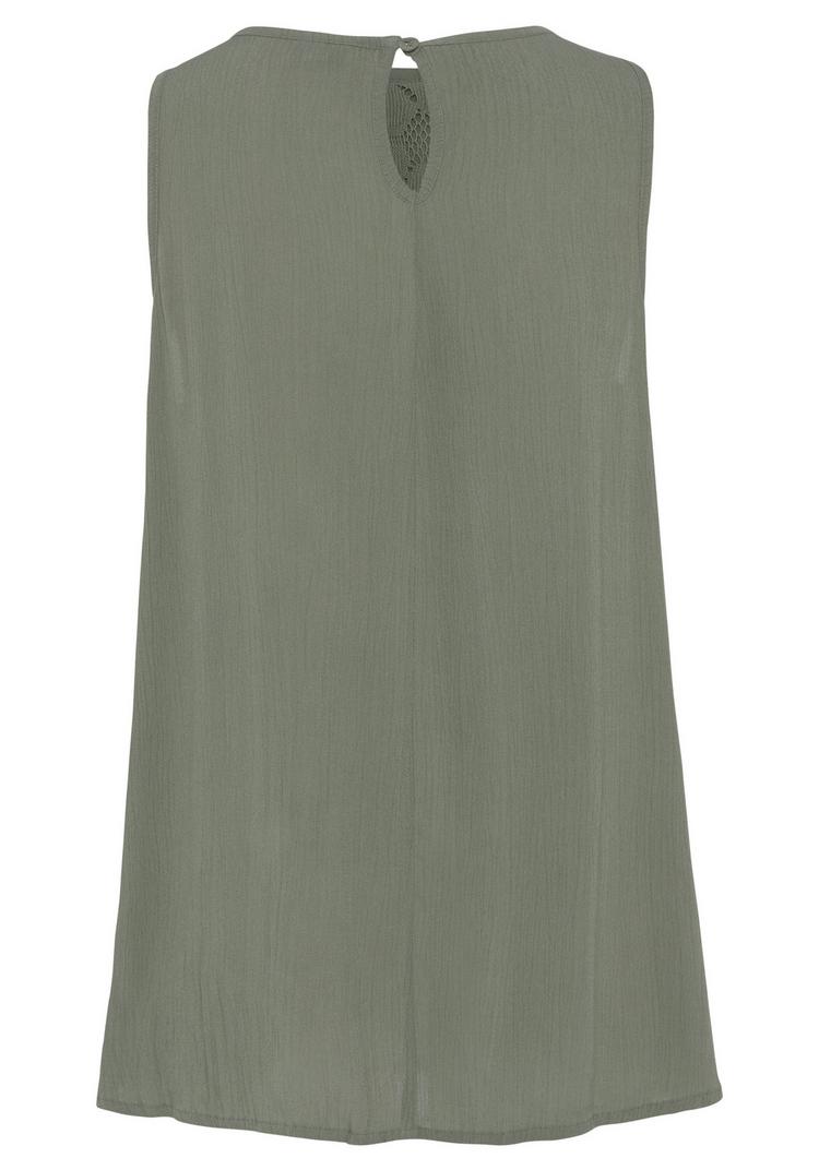 Buffalo Buffalo Crepebluse Langarmbluse Damen - salbeigr&uuml;n - 0 | SportScheck