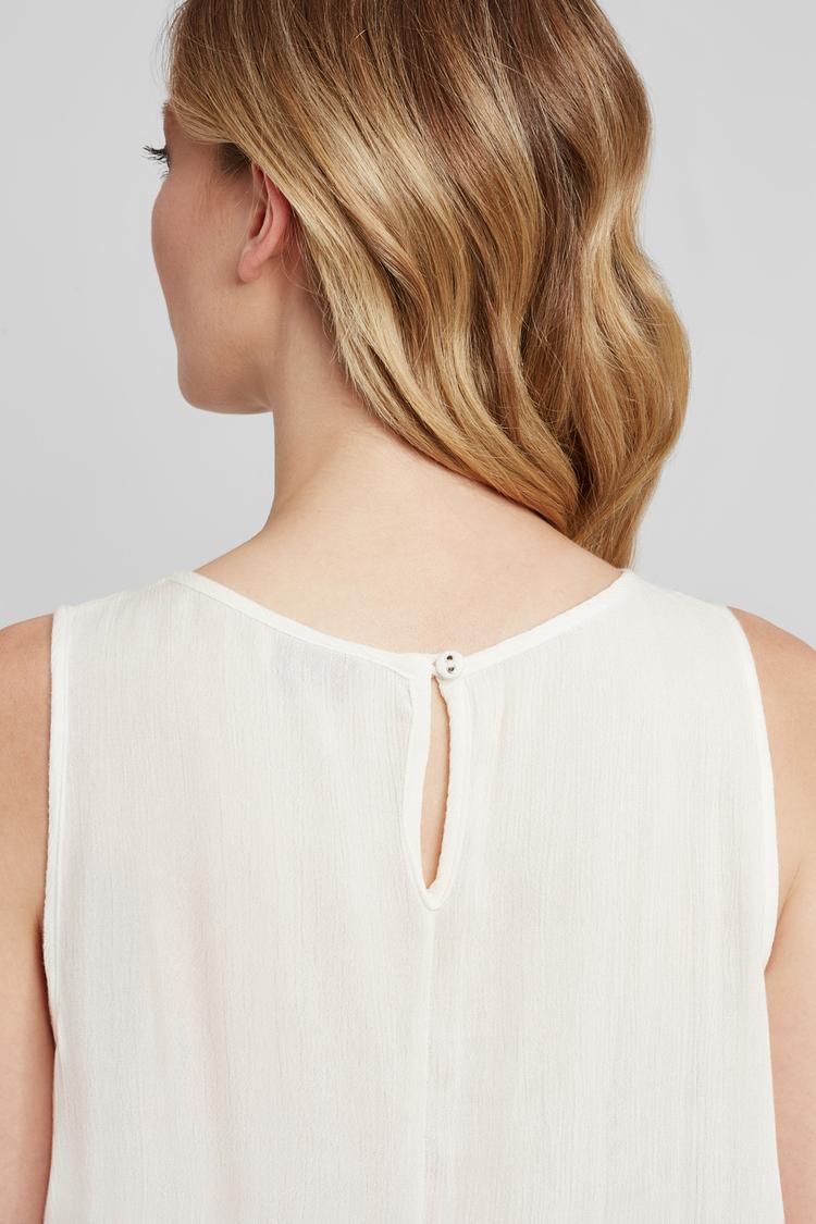 Buffalo Buffalo Crepebluse Langarmbluse Damen - creme - 1 | SportScheck