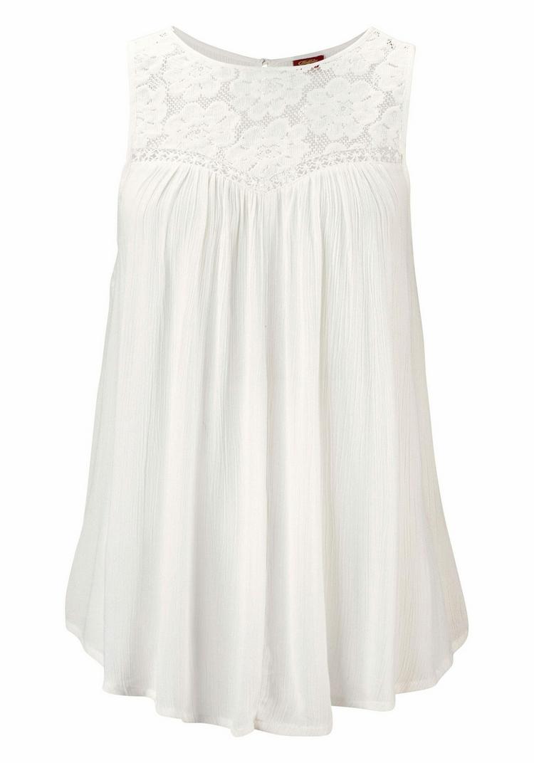 Buffalo Buffalo Crepebluse Langarmbluse Damen - creme - 2 | SportScheck