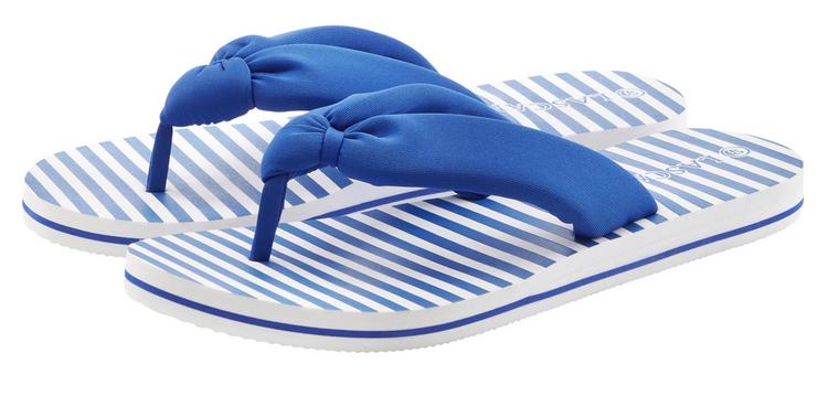 Lascana Lascana Badezehentrenner Zehentrenner Damen - blau - wei&szlig; - 0 | SportScheck