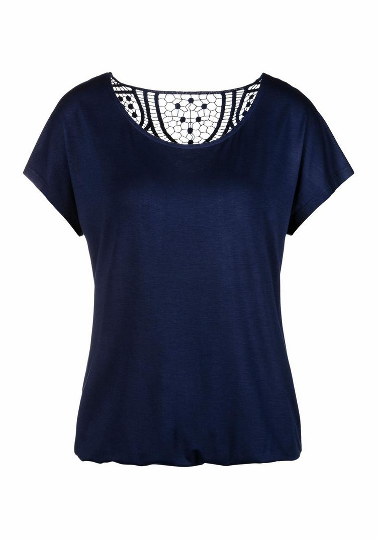 Vivance Vivance Kurzarmshirt T-Shirt Damen - navy - 0 | SportScheck