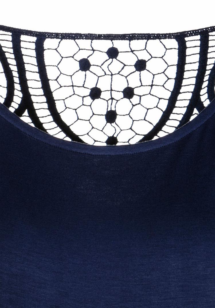 Vivance Vivance Kurzarmshirt T-Shirt Damen - navy - 0 | SportScheck