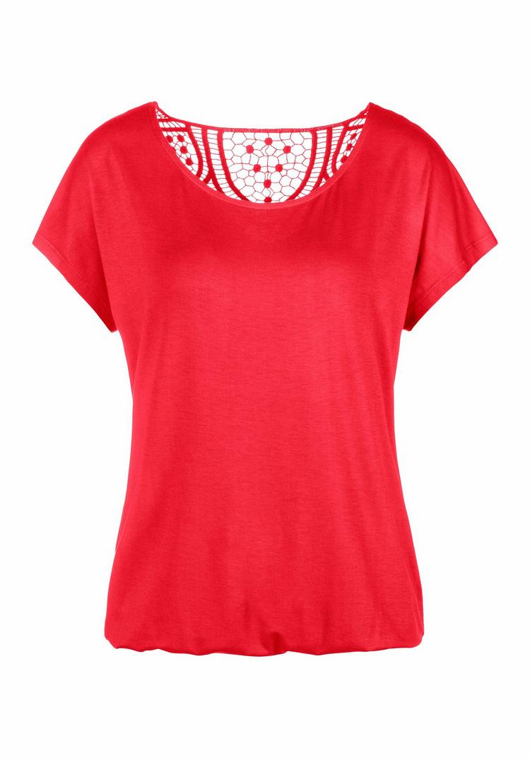 Vivance Vivance Kurzarmshirt T-Shirt Damen - rot - 0 | SportScheck