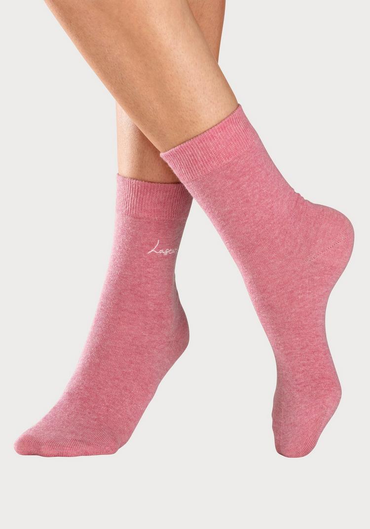 Lascana Lascana Basicsocken Socken Damen - jeans blau - hell blau - anthrazit - grau - altrosa - 2 | SportScheck