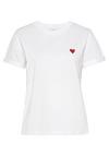 Lascana T-Shirt T-Shirt Damen - wei&szlig;-rot