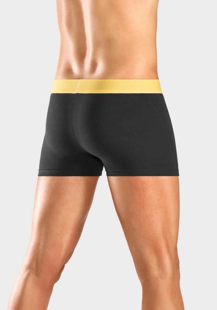 BRUNO BANANI BRUNO BANANI Boxer Unterhose Herren - schwarz-orange - schwarz-t&uuml;rkis - schwarz-gelb - 1 | SportScheck