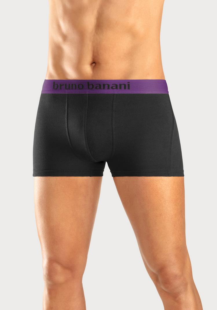 BRUNO BANANI BRUNO BANANI Boxer Unterhose Herren - schwarz-orange - schwarz-t&uuml;rkis - schwarz-gelb - 4 | SportScheck