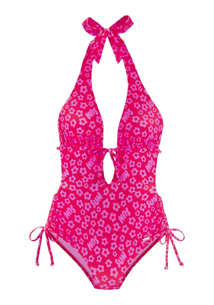 Buffalo Buffalo Badeanzug Badeanzug Damen - rot-bedruckt - 0 | SportScheck