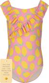 ZigZag Tropical Bikini Set Kinder - Print 3785 Lemon