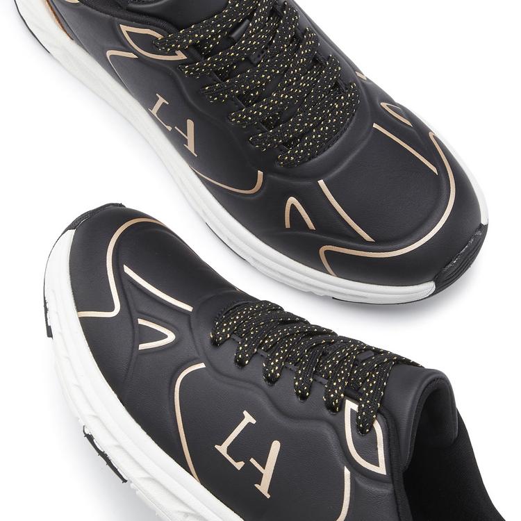 Lascana Lascana Sneaker Sneaker Damen - schwarz - gold - 1 | SportScheck