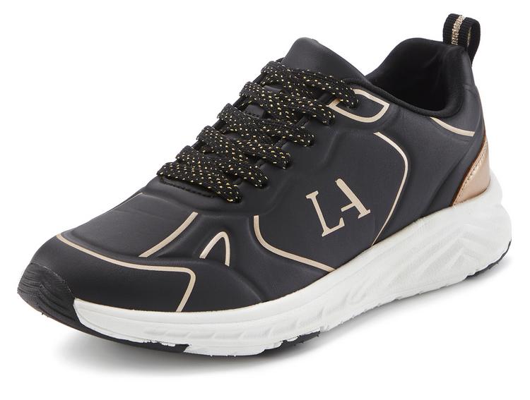Lascana Lascana Sneaker Sneaker Damen - schwarz - gold - 3 | SportScheck