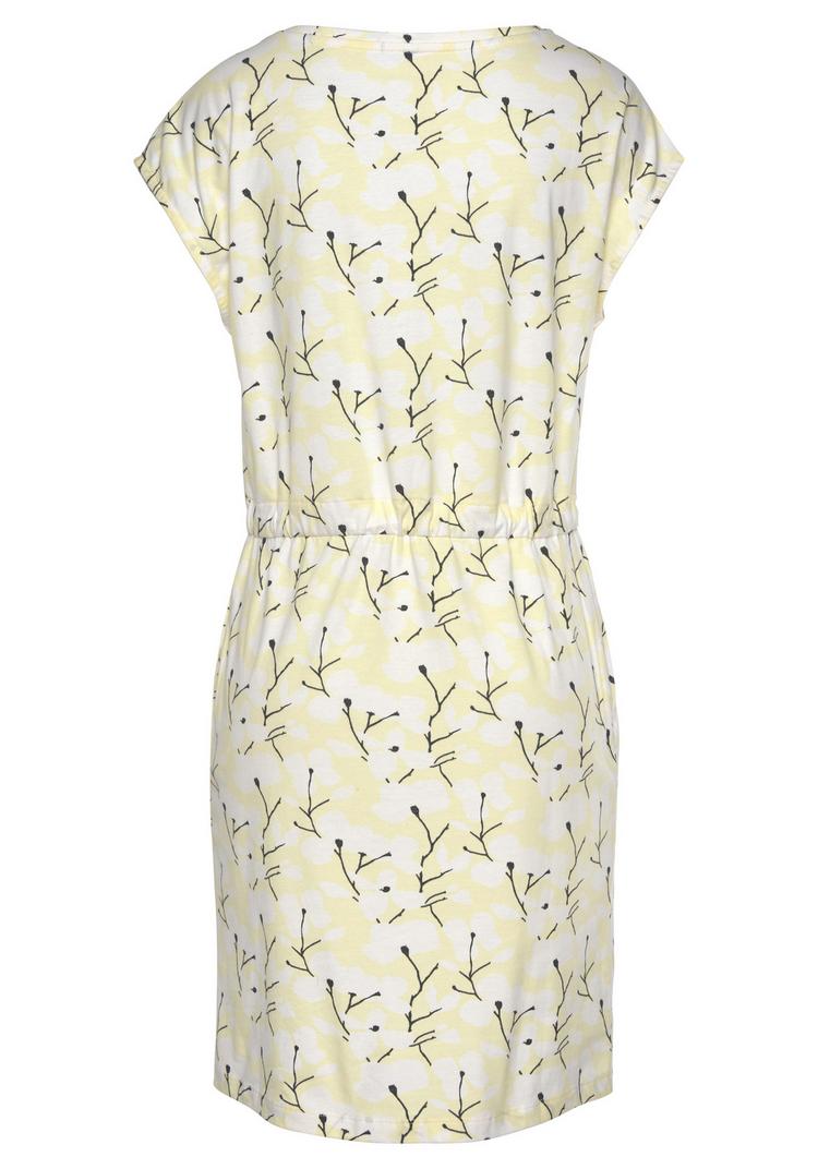 BEACH TIME BEACH TIME Jerseykleid Jerseykleid Damen - gelb-creme-bedruckt - 0 | SportScheck
