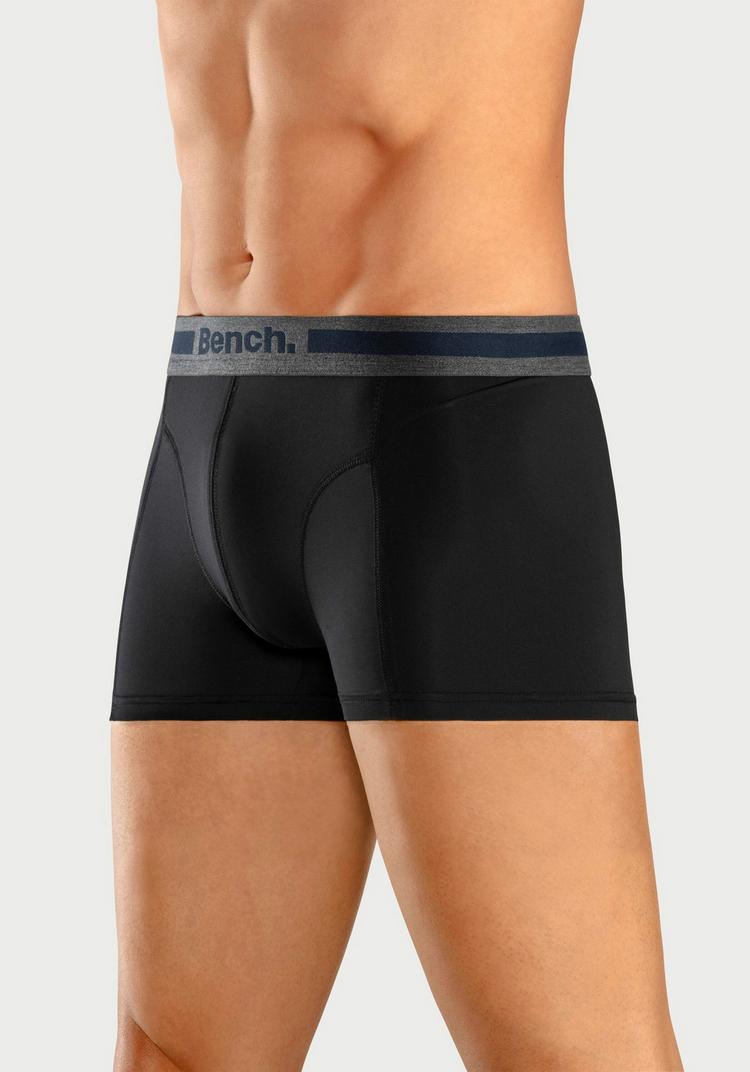 Bench Bench Boxer Unterhose Herren - schwarz-anthrazit-meliert - 3 | SportScheck