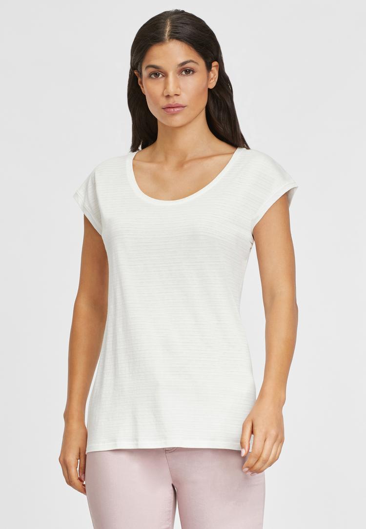 BEACH TIME BEACH TIME Kurzarmshirt T-Shirt Damen - marine -  creme - 0 | SportScheck