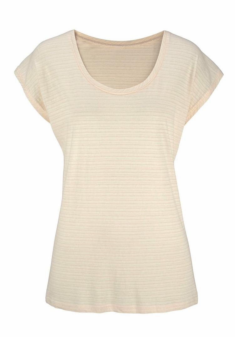 BEACH TIME BEACH TIME Kurzarmshirt T-Shirt Damen - marine -  creme - 4 | SportScheck
