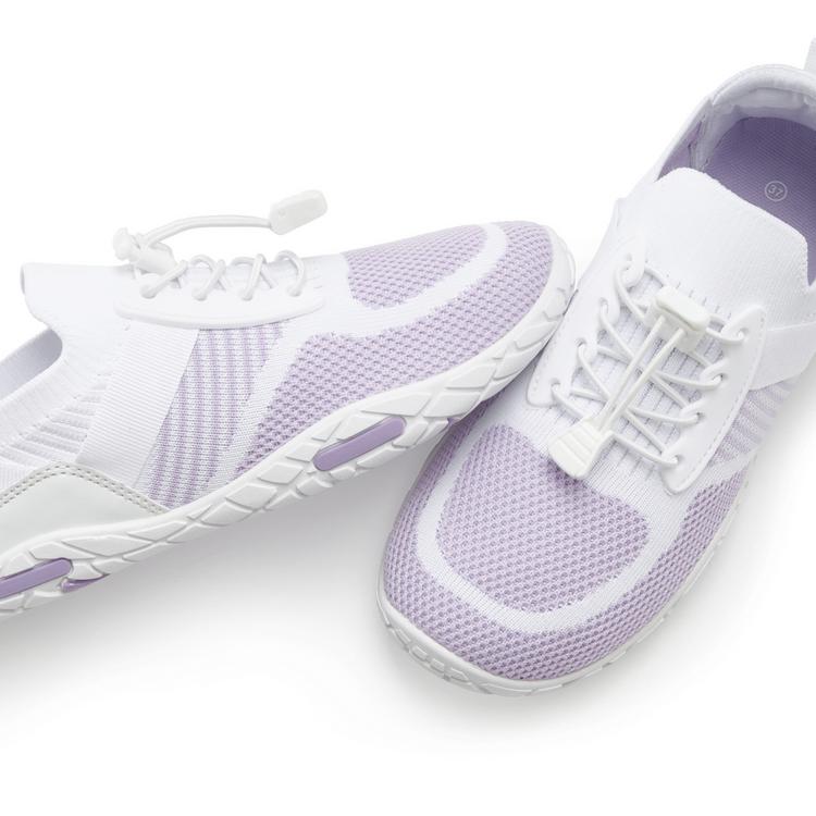 Lascana Lascana Sneaker Sneaker Damen - wei&szlig; - flieder - 1 | SportScheck