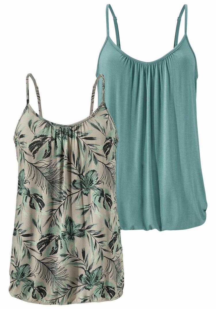 Lascana Lascana Spaghettitop Spaghettitop Damen - gr&uuml;n - 0 | SportScheck