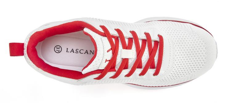 Lascana Lascana Sneaker Sneaker Damen - wei&szlig; - rot - 3 | SportScheck