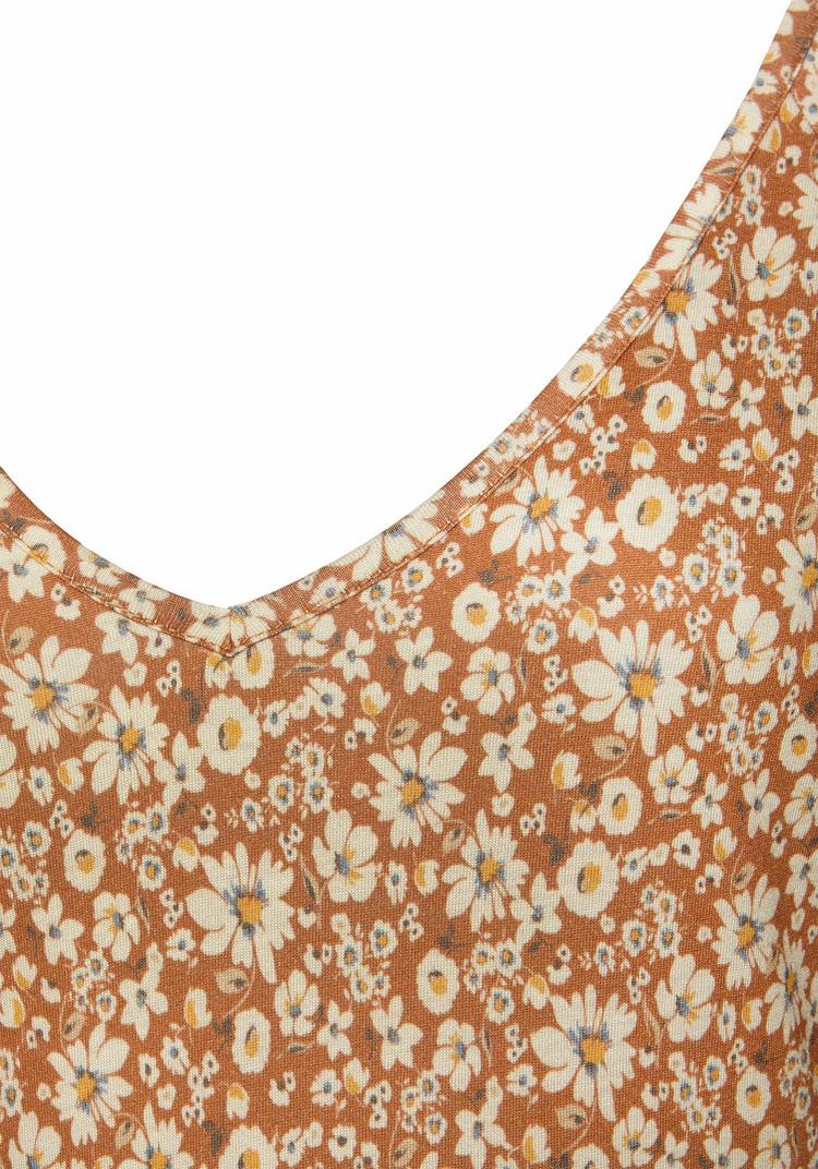 Buffalo Buffalo Jerseykleid Jerseykleid Damen - braun-creme-bedruckt - 0 | SportScheck