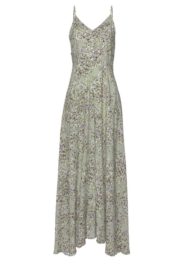 Lascana Lascana Maxikleid Maxikleid Damen - gr&uuml;n-lila-bedruckt - 0 | SportScheck