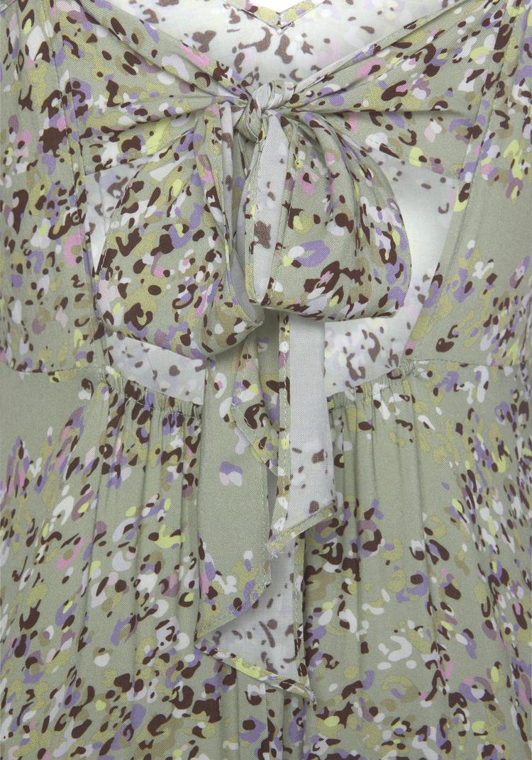 Lascana Lascana Maxikleid Maxikleid Damen - gr&uuml;n-lila-bedruckt - 0 | SportScheck