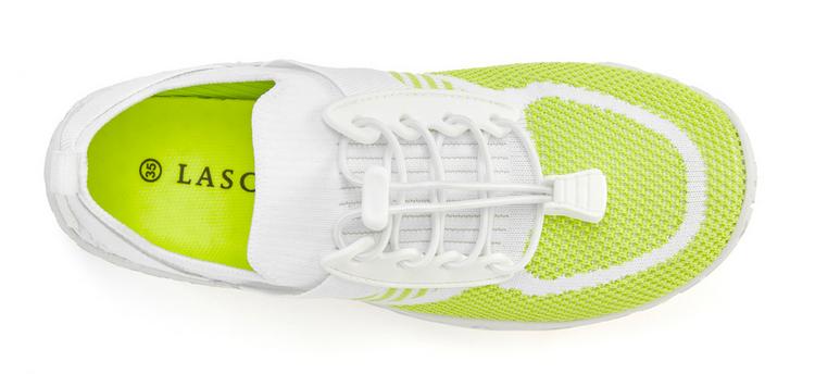 Lascana Lascana Sneaker Sneaker Damen - wei&szlig; - lime - 3 | SportScheck