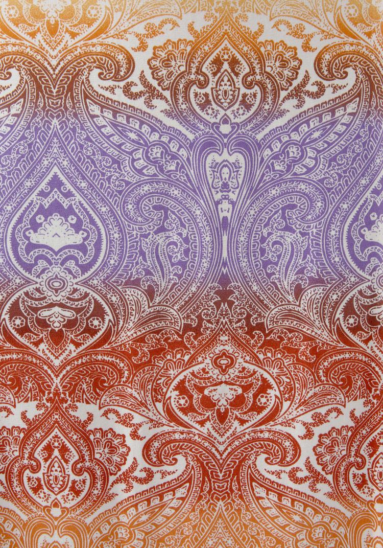 Lascana Lascana Jerseykleid Jerseykleid Damen - orange-flieder bedruckt - 0 | SportScheck