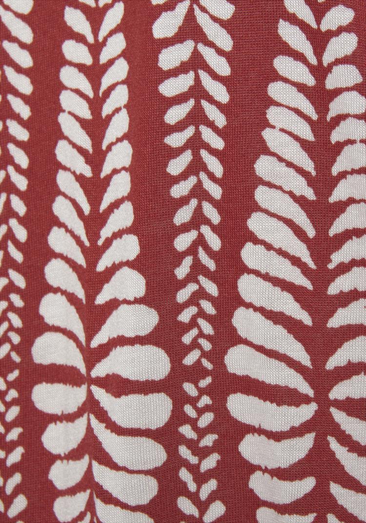 Lascana Lascana Jerseykleid Jerseykleid Damen - terracotta-creme bedruckt - 0 | SportScheck