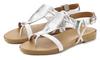 Lascana Sandale Sandalen Damen - wei&szlig; - silber