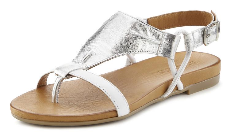 Lascana Lascana Sandale Sandalen Damen - wei&szlig; - silber - 0 | SportScheck