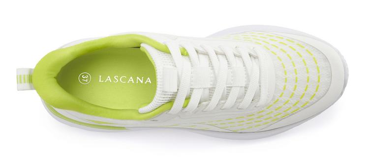 Lascana Lascana Sneaker Sneaker Damen - wei&szlig; - lime - 1 | SportScheck