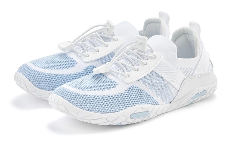 Lascana Lascana Sneaker Sneaker Damen - wei&szlig; - hellblau - 0 | SportScheck